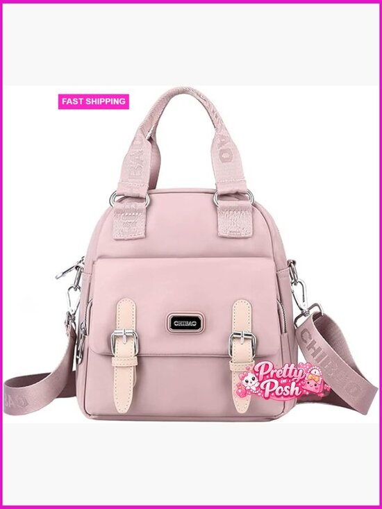 Lightweight Nylon Mini Backpack Magnetic Closure Travel Daypack main image 6